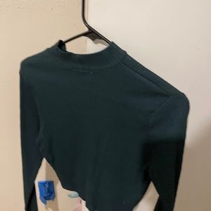 Dark green Charlotte Russe crop top